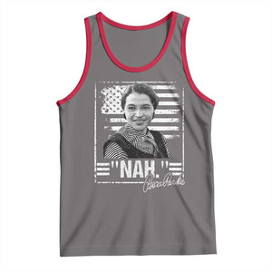 Rosa Parks Nah Quote Tank Top Black Movement Protest American Flag TS11 Deep Heather Red Print Your Wear
