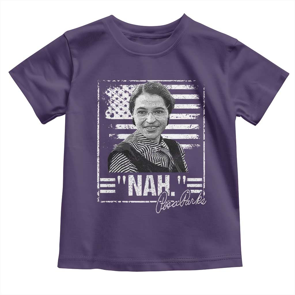 Rosa Parks Nah Quote Toddler T Shirt Black Movement Protest American Flag TS11 Purple Print Your Wear