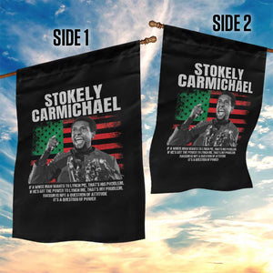 Stokely Carmichael Quote Garden Flag Racism Is Not A Question Of Attitude It's A Question Of Power TS11 Print Your Wear
