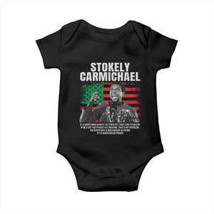 Stokely Carmichael Quote Baby Onesie Racism Is Not A Question Of Attitude It's A Question Of Power TS11 Black Print Your Wear