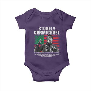 Stokely Carmichael Quote Baby Onesie Racism Is Not A Question Of Attitude It's A Question Of Power TS11 Purple Print Your Wear