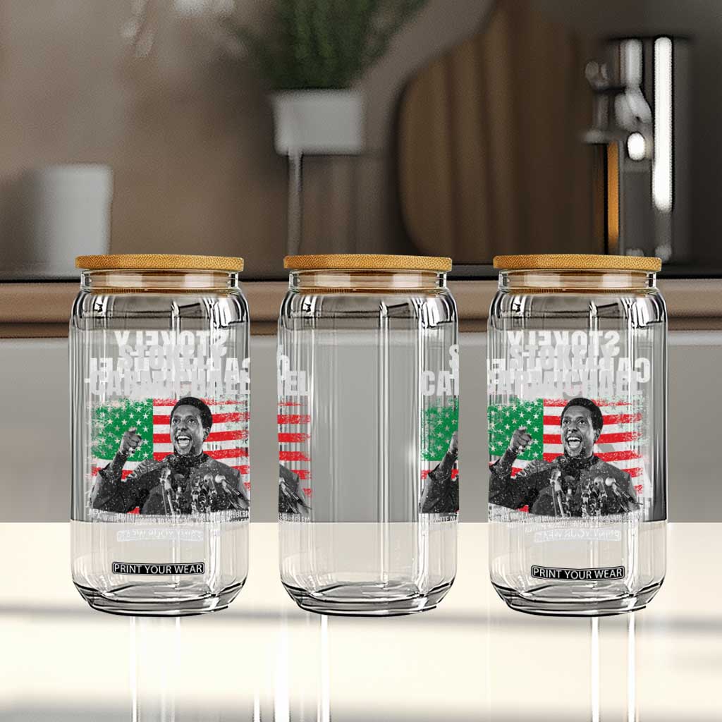 Stokely Carmichael Quote Glass Can Racism Is Not A Question Of Attitude It's A Question Of Power TS11 Print Your Wear