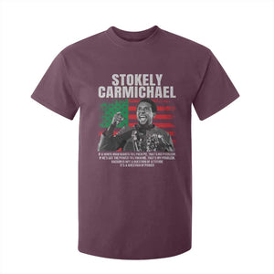 Stokely Carmichael Quote T Shirt For Kid Racism Is Not A Question Of Attitude It's A Question Of Power TS11 Maroon Print Your Wear