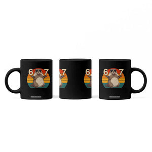 Funny Groundhog 67 Coffee Mug Six Seven Meme Retro Vintage Woodchuck Day TS11 Print Your Wear
