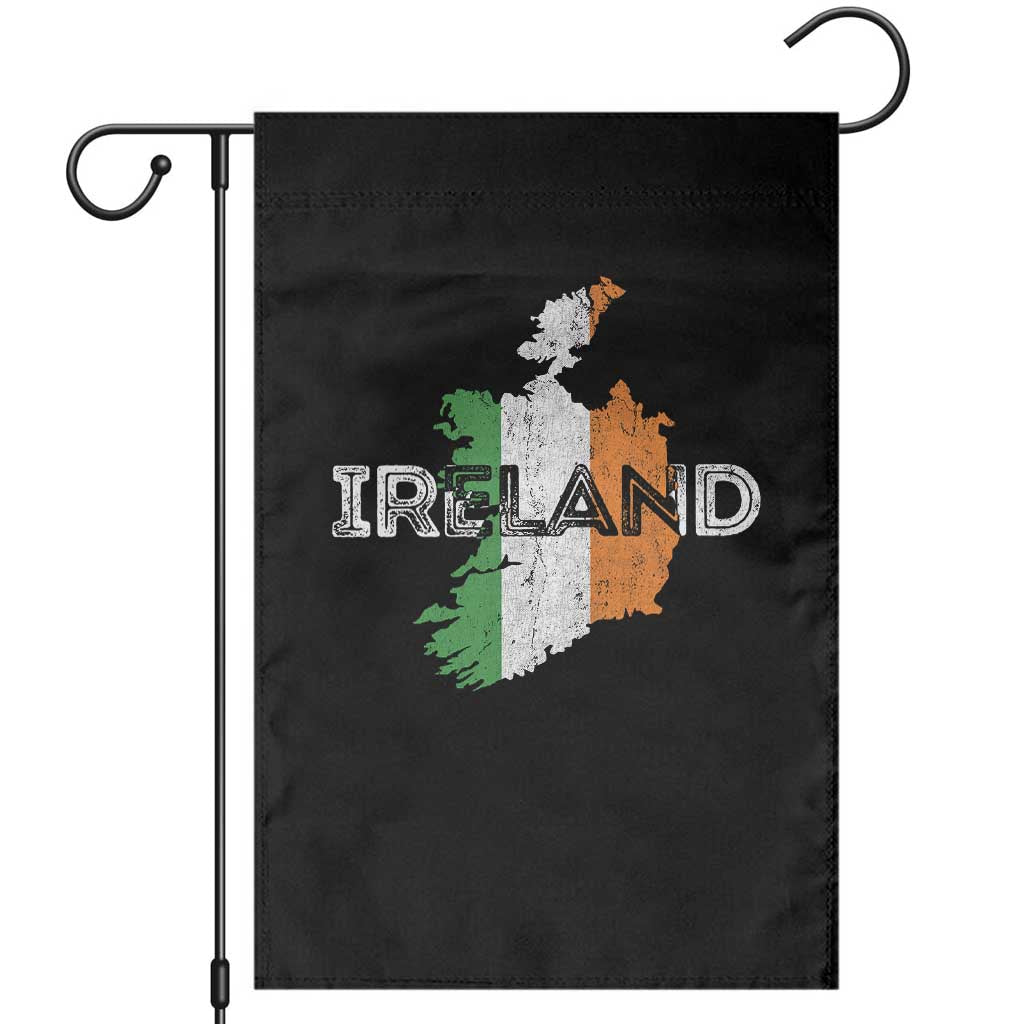 Vintage Irish Map Ireland Pride Souvenir Garden Flag TS11 Black Print Your Wear