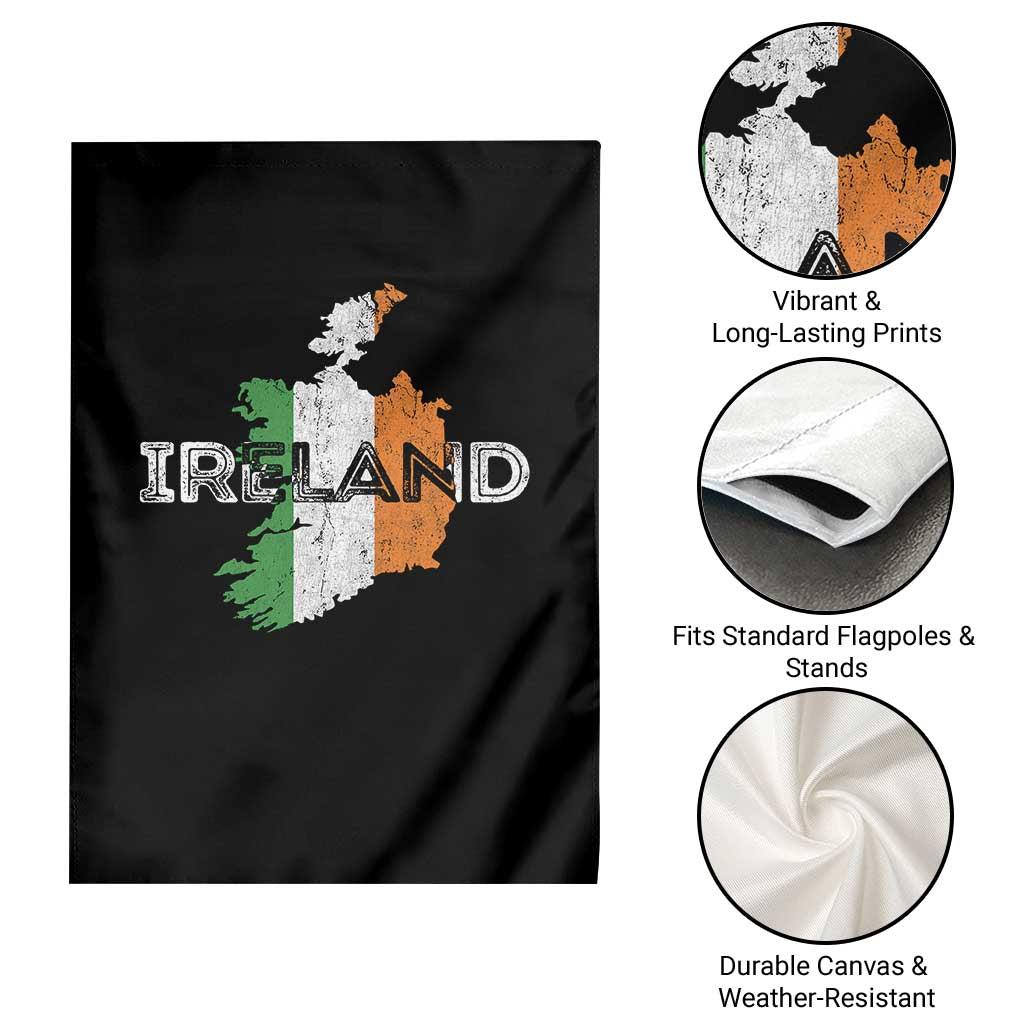 Vintage Irish Map Ireland Pride Souvenir Garden Flag TS11 Print Your Wear