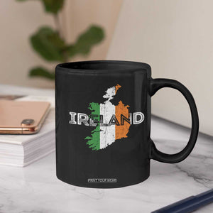 Vintage Irish Map Ireland Pride Souvenir Coffee Mug TS11 Print Your Wear