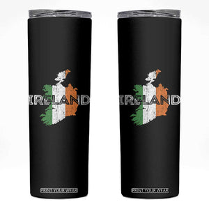 Vintage Irish Map Ireland Pride Souvenir Skinny Tumbler TS11 Black Print Your Wear
