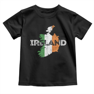 Vintage Irish Map Ireland Pride Souvenir Toddler T Shirt TS11 Black Print Your Wear