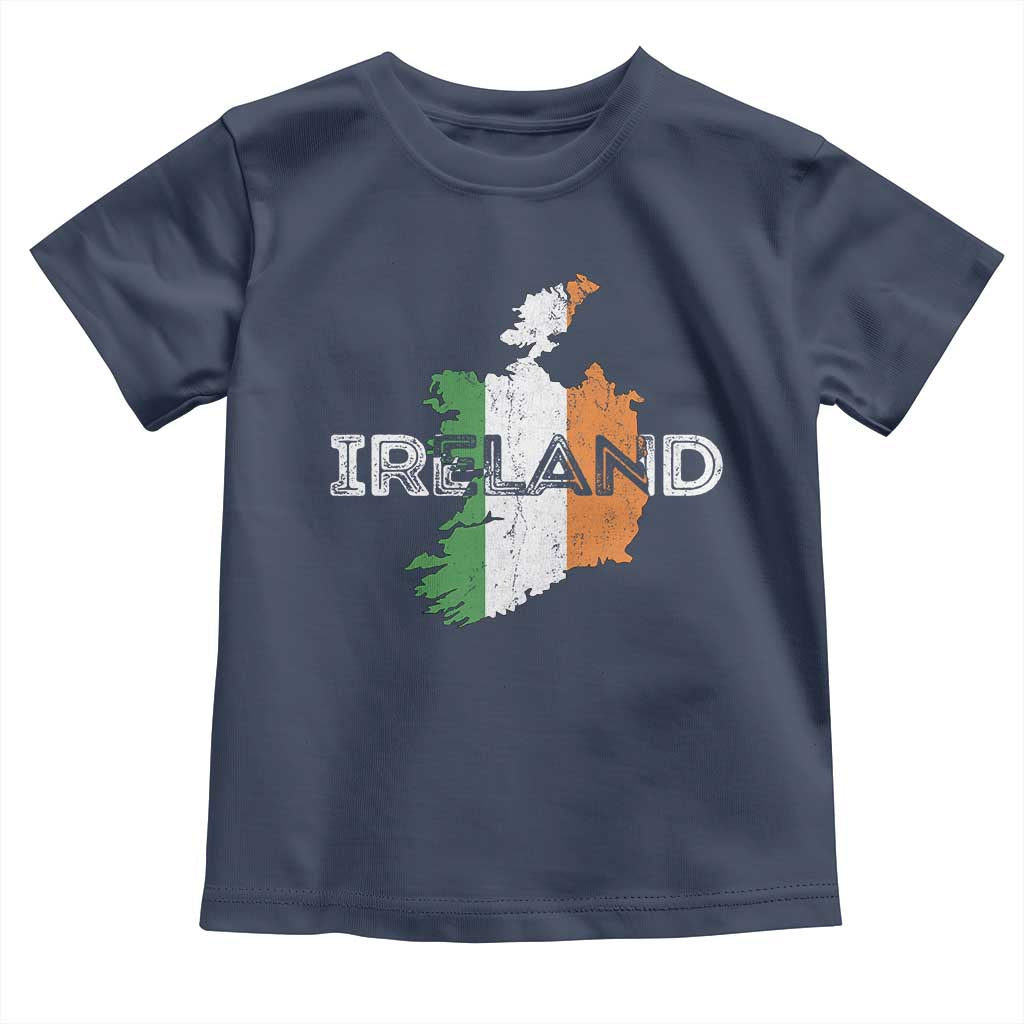 Vintage Irish Map Ireland Pride Souvenir Toddler T Shirt TS11 Navy Print Your Wear