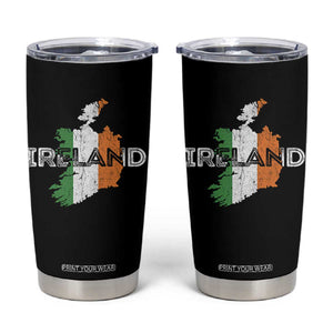 Vintage Irish Map Ireland Pride Souvenir Tumbler Cup TS11 Black Print Your Wear