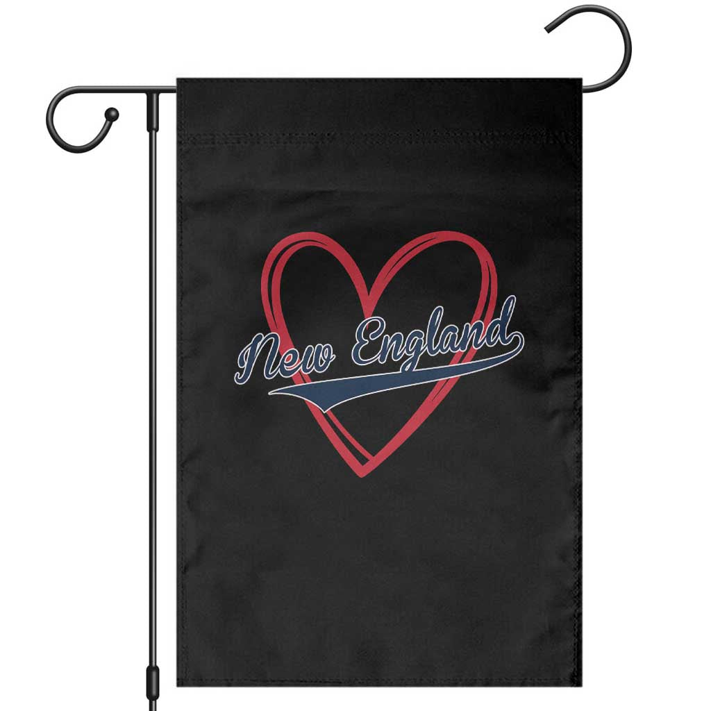New England Vintage Red Heart Sport Fan Game Day Garden Flag TS11 Black Print Your Wear