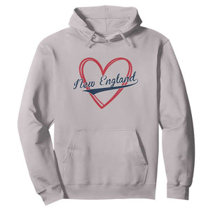 New England Vintage Red Heart Sport Fan Game Day Hoodie TS11 Ice Gray Print Your Wear