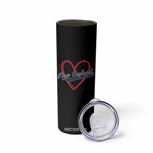 New England Vintage Red Heart Sport Fan Game Day Skinny Tumbler TS11 Print Your Wear