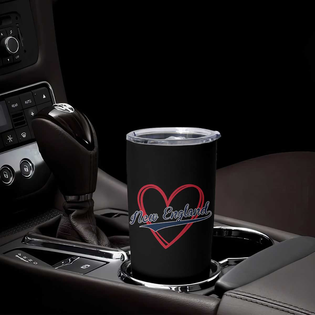 New England Vintage Red Heart Sport Fan Game Day Tumbler Cup TS11 Print Your Wear