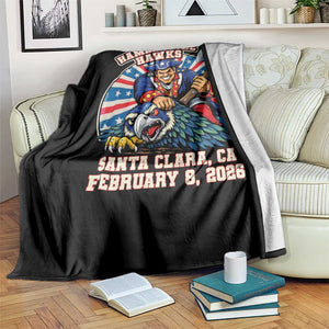 Funny Football Rivarly Throw Blanket Hammer The Hawk New England Minutemen Championship TS11 Print Your Wear