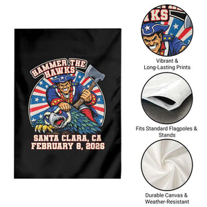 Funny Football Rivarly Garden Flag Hammer The Hawk New England Minutemen Championship TS11 Print Your Wear