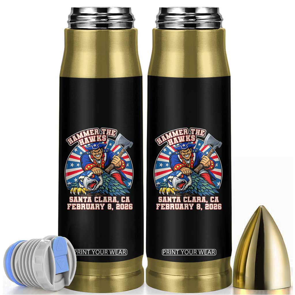 Funny Football Rivarly Bullet Tumbler Hammer The Hawk New England Minutemen Championship TS11 Black Print Your Wear