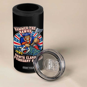 Funny Football Rivarly 4 in 1 Can Cooler Tumbler Hammer The Hawk New England Minutemen Championship TS11 Print Your Wear