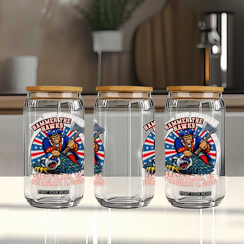 Funny Football Rivarly Glass Can Hammer The Hawk New England Minutemen Championship TS11 Print Your Wear