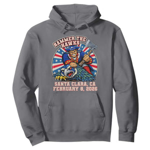 Funny Football Rivarly Hoodie Hammer The Hawk New England Minutemen Championship TS11 Charcoal Print Your Wear