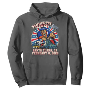 Funny Football Rivarly Hoodie Hammer The Hawk New England Minutemen Championship TS11 Dark Heather Print Your Wear