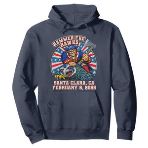 Funny Football Rivarly Hoodie Hammer The Hawk New England Minutemen Championship TS11 Navy Print Your Wear