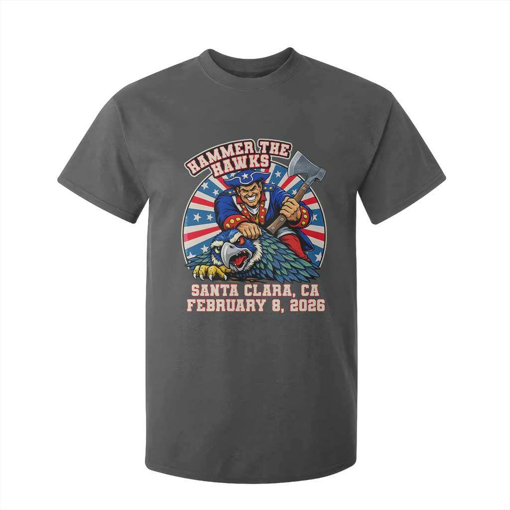 Funny Football Rivarly T Shirt For Kid Hammer The Hawk New England Minutemen Championship TS11 Dark Heather Print Your Wear