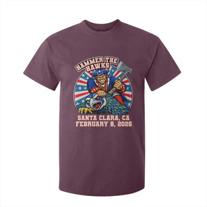 Funny Football Rivarly T Shirt For Kid Hammer The Hawk New England Minutemen Championship TS11 Maroon Print Your Wear
