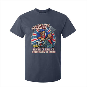 Funny Football Rivarly T Shirt For Kid Hammer The Hawk New England Minutemen Championship TS11 Navy Print Your Wear