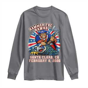Funny Football Rivarly Long Sleeve Shirt Hammer The Hawk New England Minutemen Championship TS11 Charcoal Print Your Wear