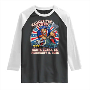 Funny Football Rivarly Raglan Shirt Hammer The Hawk New England Minutemen Championship TS11 Black White Print Your Wear