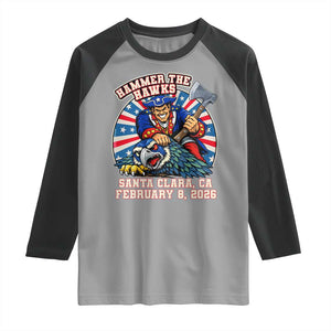 Funny Football Rivarly Raglan Shirt Hammer The Hawk New England Minutemen Championship TS11 Sport Gray Black Print Your Wear