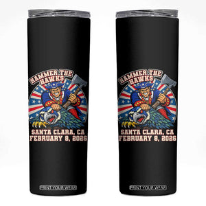Funny Football Rivarly Skinny Tumbler Hammer The Hawk New England Minutemen Championship TS11 Black Print Your Wear