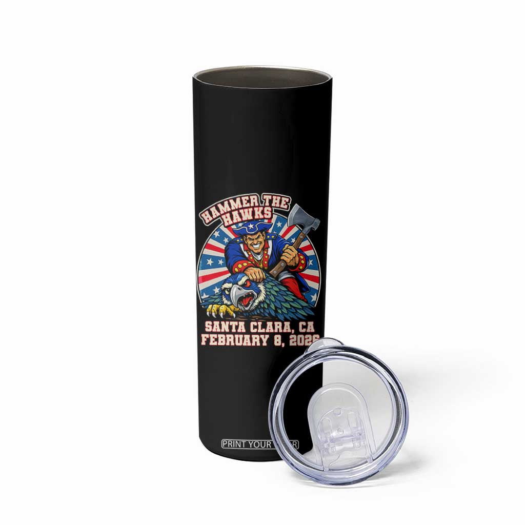 Funny Football Rivarly Skinny Tumbler Hammer The Hawk New England Minutemen Championship TS11 Print Your Wear