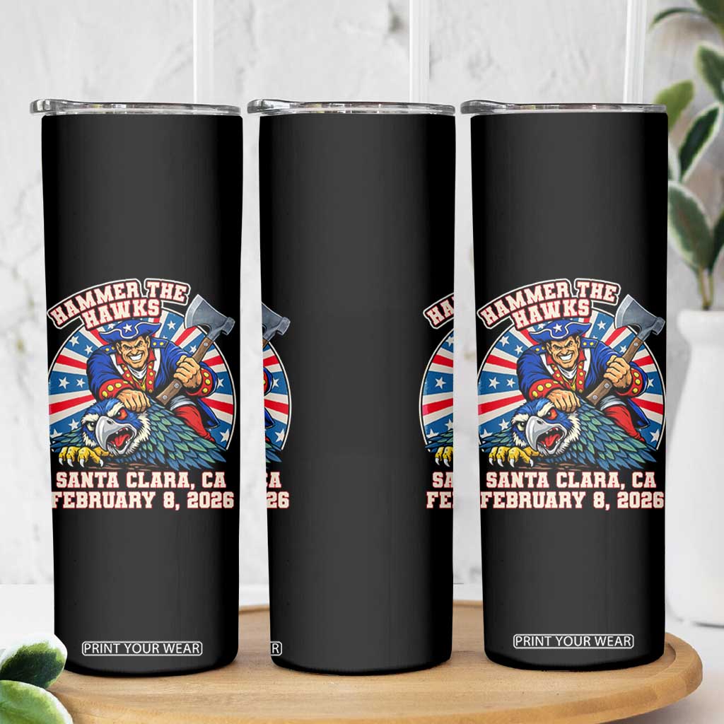 Funny Football Rivarly Skinny Tumbler Hammer The Hawk New England Minutemen Championship TS11 Print Your Wear