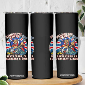 Funny Football Rivarly Skinny Tumbler Hammer The Hawk New England Minutemen Championship TS11 Print Your Wear