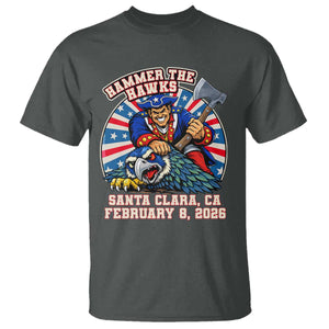 Funny Football Rivarly T Shirt Hammer The Hawk New England Minutemen Championship TS11 Dark Heather Print Your Wear