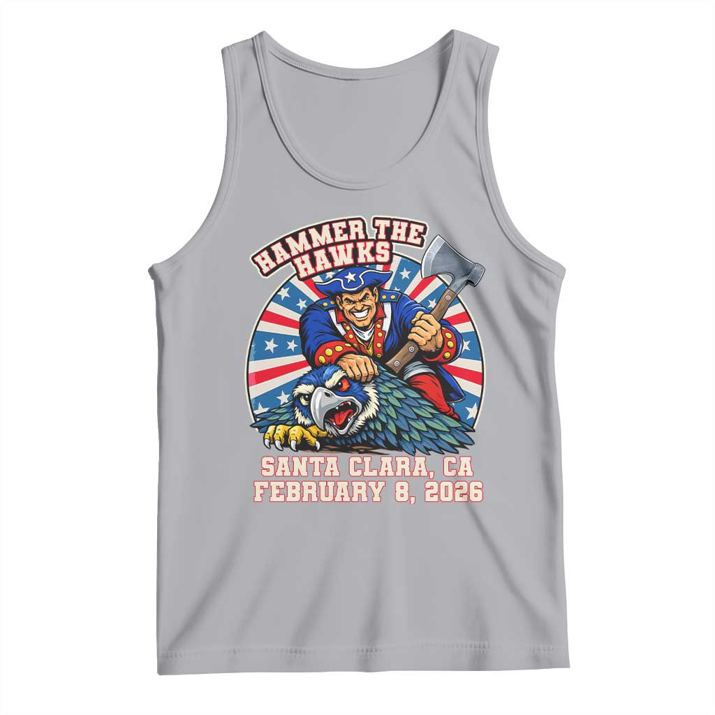 Funny Football Rivarly Tank Top Hammer The Hawk New England Minutemen Championship TS11 Athletic Heather Print Your Wear