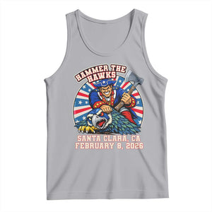 Funny Football Rivarly Tank Top Hammer The Hawk New England Minutemen Championship TS11 Athletic Heather Print Your Wear