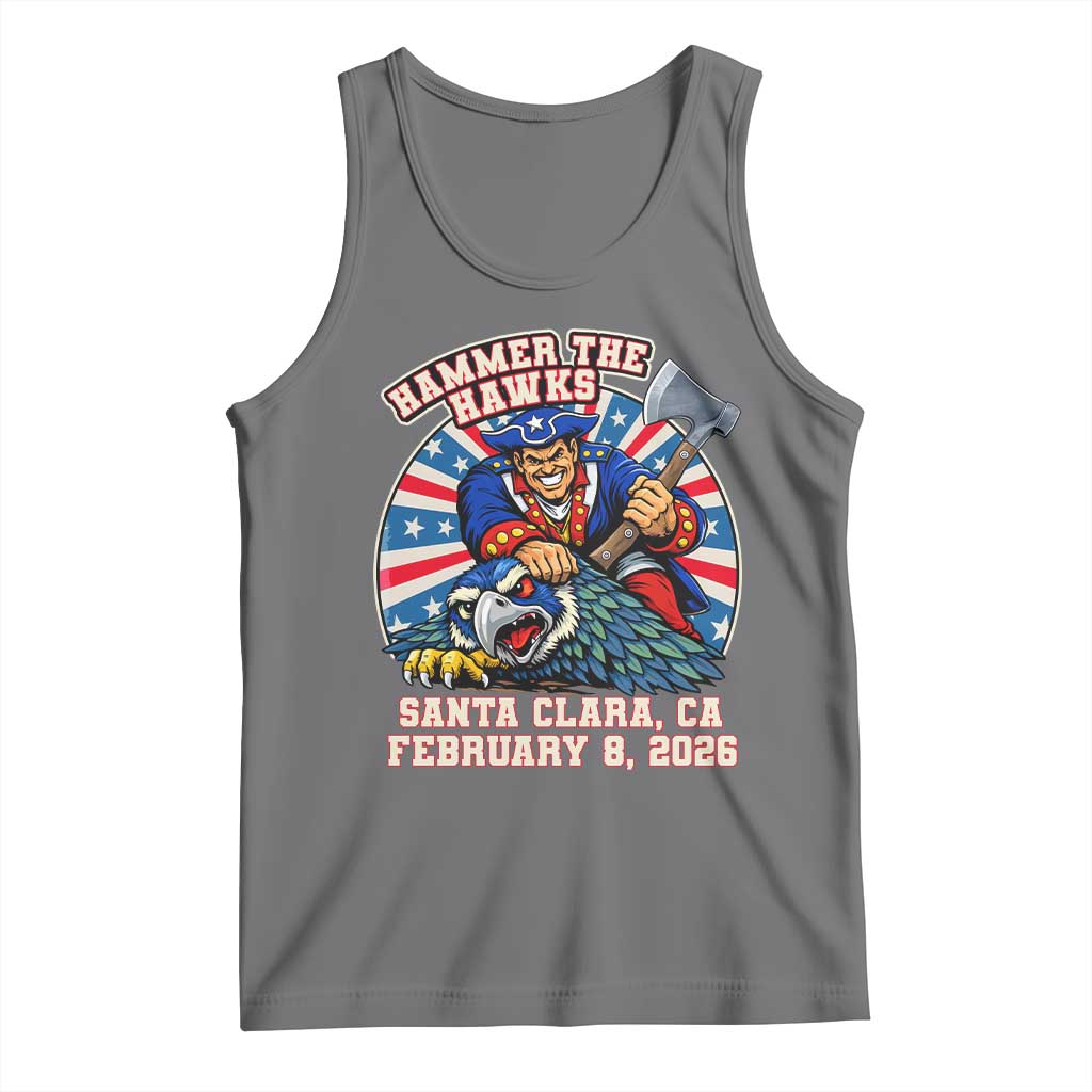 Funny Football Rivarly Tank Top Hammer The Hawk New England Minutemen Championship TS11 Black Heather Print Your Wear