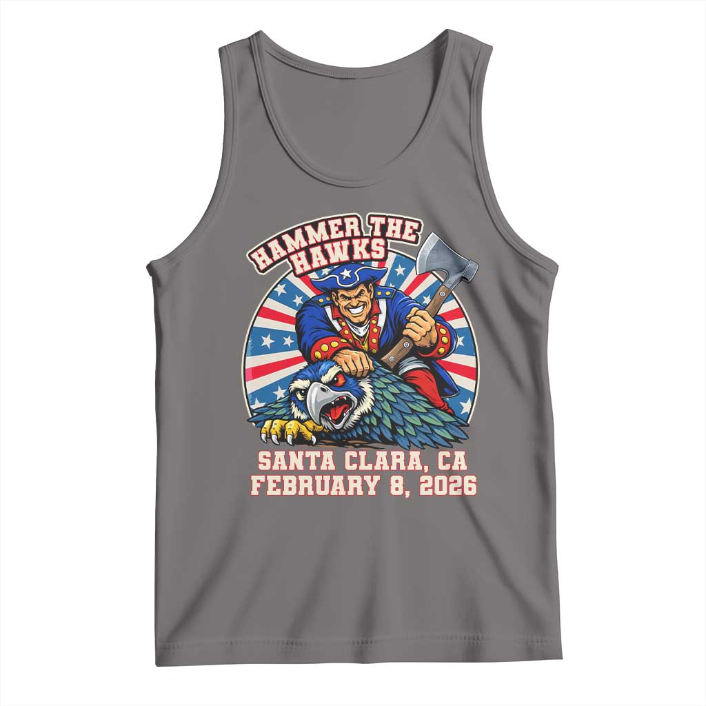 Funny Football Rivarly Tank Top Hammer The Hawk New England Minutemen Championship TS11 Deep Heather Print Your Wear