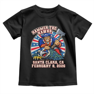 Funny Football Rivarly Toddler T Shirt Hammer The Hawk New England Minutemen Championship TS11 Black Print Your Wear