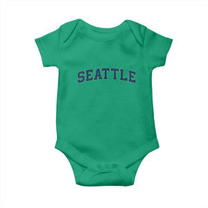 Seattle Fan Baby Onesie Vintage Athletic Sports City Game Day TS11 Irish Green Print Your Wear