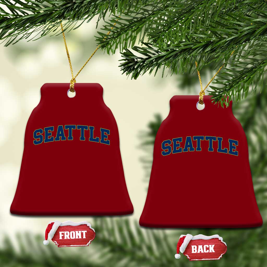 Seattle Fan Ceramic Ornament Vintage Athletic Sports City Game Day TS11 Print Your Wear