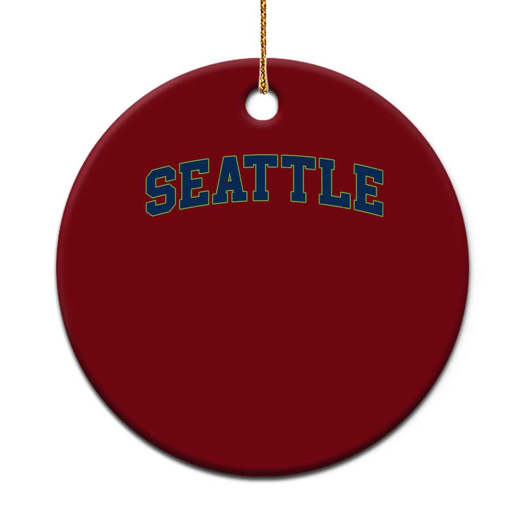 Seattle Fan Ceramic Ornament Vintage Athletic Sports City Game Day TS11 1pc Red Print Your Wear