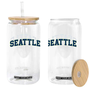 Seattle Fan Glass Can Vintage Athletic Sports City Game Day TS11 Print Your Wear