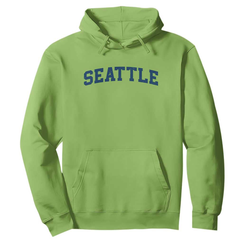 Seattle Fan Hoodie Vintage Athletic Sports City Game Day TS11 Lime Print Your Wear