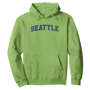 Seattle Fan Hoodie Vintage Athletic Sports City Game Day TS11 Lime Print Your Wear