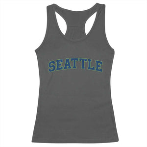 Seattle Fan Racerback Tank Top Vintage Athletic Sports City Game Day TS11 Dark Heather Print Your Wear